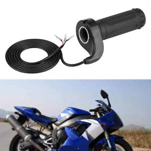 Vista 5 de Empuñadura del acelerador de motocicleta, acelerador de motocicleta universal con 3 cables