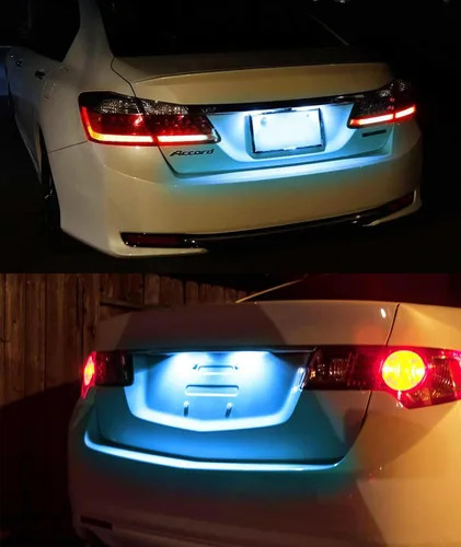 Vista 9 de iJDMTOY Kit de Luces LED Súper Brillantes Azul Hielo Aqua Completo para Placa de Matrícula Compatible con Acura MDX RL TL TSX ILX Honda Civic Accord