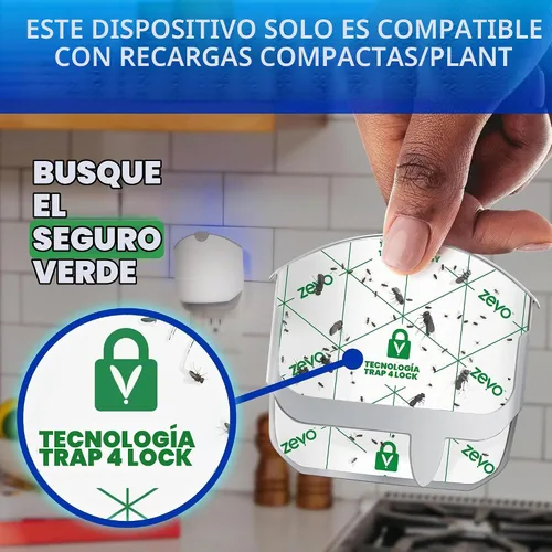 Vista 4 de Zevo Trampa compacta para insectos voladores para mosquitos y moscas