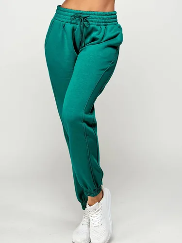 Vista 62 de IUUI Pantalones deportivos de cintura alta para mujer, con bolsillos, de algodón, holgados, atléticos