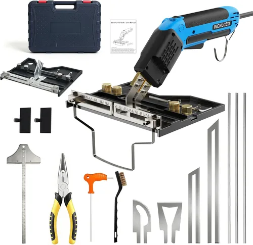 Vista 8 de Nuevo modelo: cortador de espuma, cuchillo eléctrico caliente, kit de herramientas de corte de espuma, kit de herramientas de corte de espuma