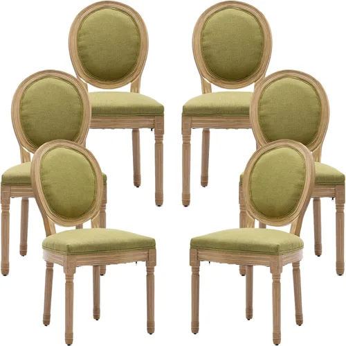 Vista 69 de ODUSE-DAILY French Country - Juego de 2 sillas de comedor de color caramelo, sillas de cocina y comedor, sillas de cocina de piel sintética, Ámbar