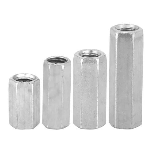 Vista 9 de Tuerca de varilla larga Tuercas de acoplamiento hexagonal Tuerca de manga hexagonal M8 Sujetadores roscados (M8x30)