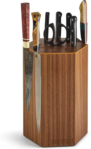 Vista 10 de Bloque de cuchillos universal, el mejor según la investigación independiente ATK., Fine 12" tall with an array top slots SeriousEats/Food&Wine/ATK