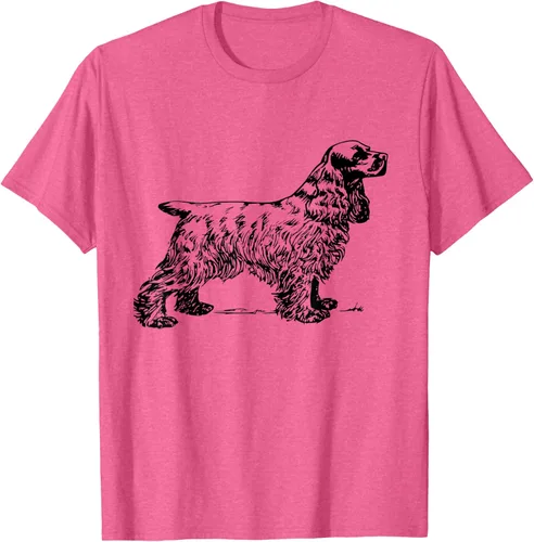 Vista 34 de Cocker Spaniel - Camiseta para perro Cocker Spaniel, gris, S Asfalto