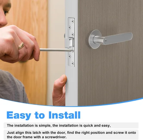Vista 6 de Deadbolt Armor - Placa de golpeo extendida de 6 pulgadas para puerta residencial resistente, paquete de 3 (plateado)