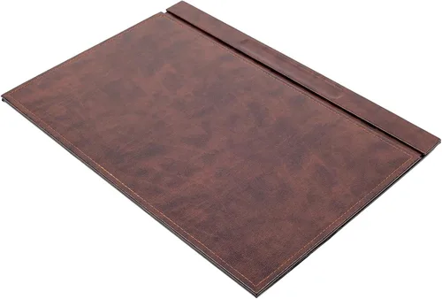 Vista 10 de Almohadilla de escritorio de cuero con cubierta, juego de organizador de escritorio, accesorios de cuero para oficina, regalos de oficina, Azul