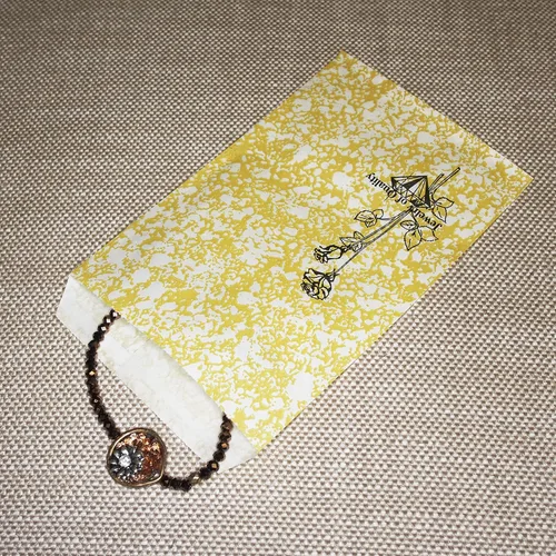 Vista 2 de CuteBox Goldtone Jewelry - Bolsas de regalo de papel plano de calidad, 100 unidades (4 x 6 pulgadas) para venta al por menor, mercancía, embalaje