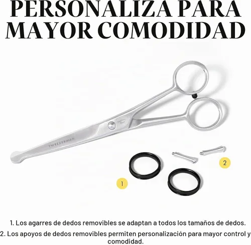 Vista 10 de Tweezerman 7" Pet Grooming Shears-Safety Round Tips for Dogs & Cats