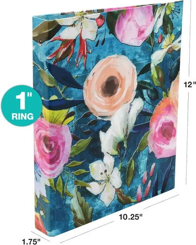 Vista 4 de Paquete de 4 carpetas decorativas, 1 sujeto (juego floral)