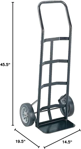 Vista 3 de Carrito de mano Safco Products 4063, color gris, plataforma de tamaño grande, 4069