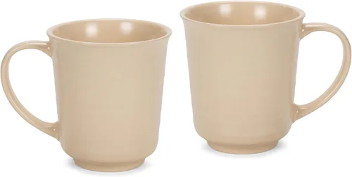 Vista 12 de Elanze Designs Juego de 4 tazas de café de cerámica de 17 onzas con acabado esmaltado blanco mate
