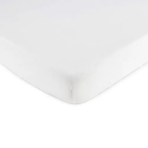 Vista 16 de SheetWorld - Sábana bajera ajustable de 100% algodón para moisés, 15 x 33, color azul bebé, fabricada en Estados Unidos