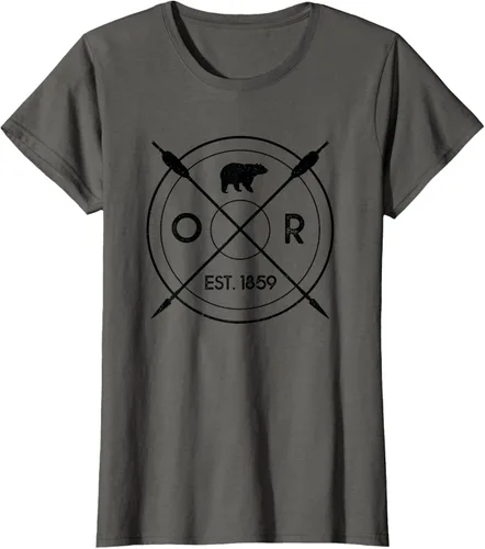 Vista 6 de Oregon Beaver State Bear OR Est. 1859 - Camiseta de regalo, gris, S