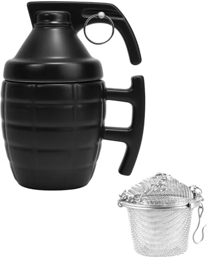 Vista 11 de UCEC Taza de café de cerámica inspirada en la pistola, regalo perfecto para hombres, idea de regalo única para el día del padre, taza de café
