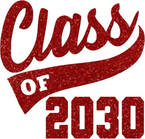Vista 32 de Adhesivo de graduación para planchar, calcomanía para camisa de clase de 2030, parche de graduación HTV para graduados, color de tamaño de selección