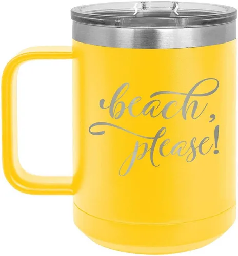 Vista 12 de Taza de café de 15 oz con tapa superior deslizante, taza de café de viaje aislada Ideas de regalo de cumpleaños o Navidad de mujeres o hombres