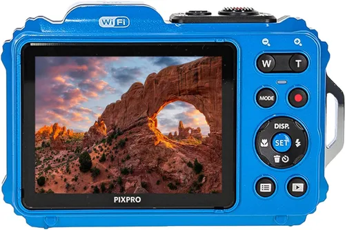 Vista 5 de KODAK PIXPRO WPZ2 - Cámara digital para vlogging con WiFi, resistente al agua, a prueba de golpes, a prueba de polvo, 16 MP (azul) con tarjeta