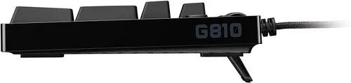 Vista 3 de Logitech G Teclado mecánico para juegos 810 Orion Spectrum RGB - Control multimedia de fácil acceso, LED multicolor retroiluminado, interruptores