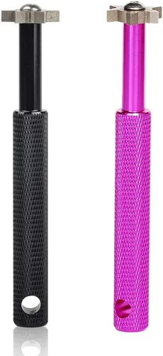 Vista 9 de HIFROM Afilador de ranuras con 6 cabezales – Afilador de ranuras para palos de golf, herramienta de reranurado y limpiador para todos los hierros