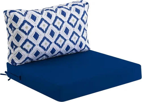Vista 13 de idee-home Cojines impermeables para asiento de exteriores, para muebles de patio, cojines de repuesto para asiento profundo Hampton Bay