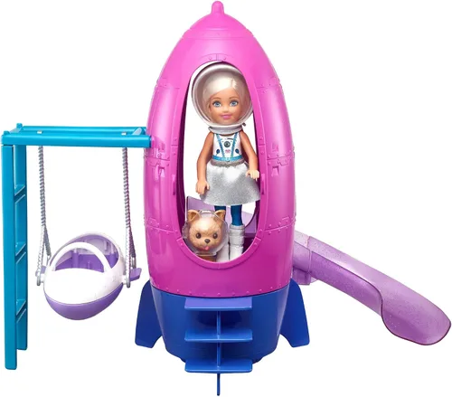 Vista 5 de Barbie Space Discovery Chelsea Doll & Rocket Ship - Set de juego con cachorro