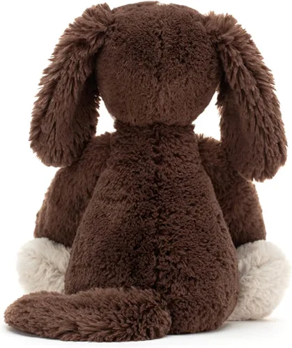 Vista 4 de Jellycat Bashful Fudge Puppy - Animal de peluche mediano de 12 pulgadas – Perros y cachorros – Regalo clásico para niños