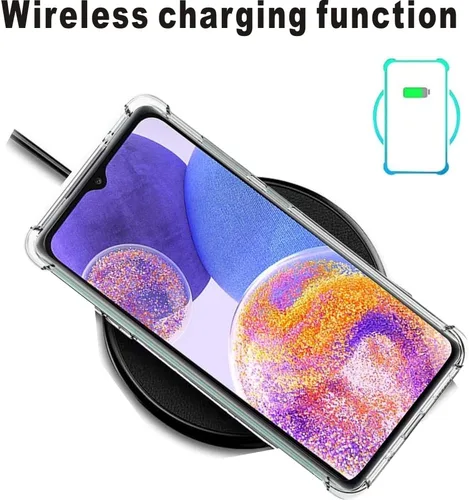 Vista 6 de Compatible con Samsung Galaxy A23 5G, absorción de golpes flexible de goma TPU funda protectora para teléfono celular Galaxy A23 5G funda