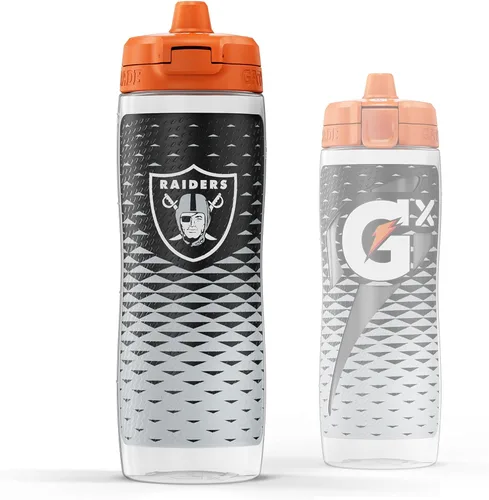 Vista 28 de Gatorade Gx NFL - Botellas antideslizantes para apretar, 30 onzas líquidas, sistema de hidratación Gx