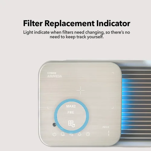 Vista 7 de COWAY Purificadores de aire para el hogar de hasta 1298 pies cuadrados, prefiltro lavable y filtro de partículas para humo, alergias, caspa