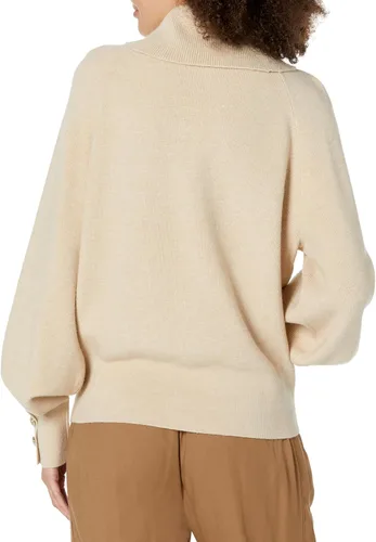 Vista 2 de Karl Lagerfeld Paris Suéter de manga larga con cuello alto para mujer