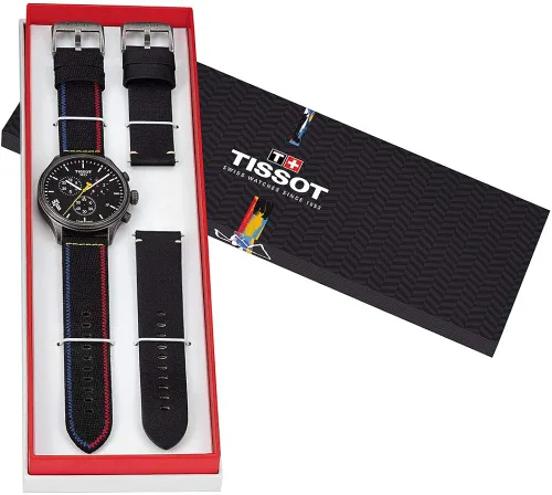 Vista 3 de Tissot Tissot Chrono XL 316L caja de acero inoxidable con revestimiento PVD de acero antiguo reloj casual negro T1166173705102