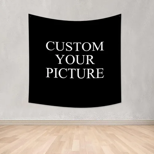 Vista 8 de Canessioa Tapiz personalizado para cargar imágenes personalizadas, tapiz personalizado, pancarta, logotipo, diseño de texto, tapiz para colgar