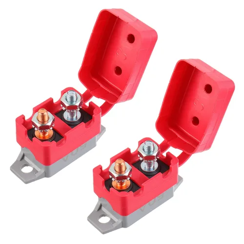 Vista 11 de Disyuntor de Circuito de Reinicio Automático de 15A 12V-24V con Cubierta Perno Prisionero para Cargadores de Batería Camiones Motores de Automóvil