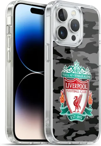 Vista 174 de Head Case Designs Funda de gel con licencia oficial del Liverpool Football Club Away Colourways Crest Camou [protección de grado militar] compatible