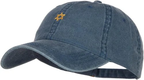 Vista 2 de e4Hats.com Mini Jewish Star of David Embroidered Cap