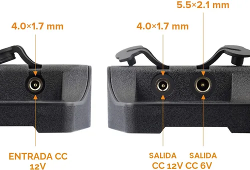 Vista 6 de Panel solar para cámara de rastro, kit de cargador de batería solar WingHome 12V/1A 6V/1.5A con batería de litio recargable de 2000 mAh integrada