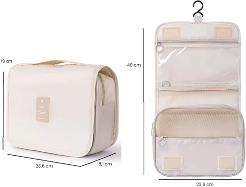 Vista 2 de Neceser con 4 colos, Beige, Minimalista