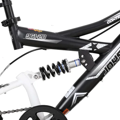 Vista 9 de JOYSTAR 20 Inch Kids' Bike for Boys Girls Ages 7-13 Years Old, Dual-Suspension Kids Mountain Bike with Dual Handbrake & Kickstand, Multiple