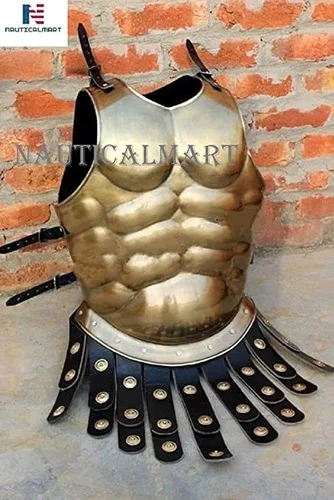 Vista 2 de NAUTICALMART - Disfraz de armadura de musculatura griega con forma de cúpula medieval