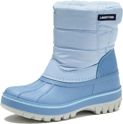 Vista 10 de Lands' End - Botas de nieve impermeables para niños - Botas de invierno aisladas con forro de vellón cálido para niños pequeños, niñas y niños