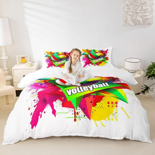 Vista 18 de Juego de funda de edredón rústica para niños, tamaño individual, diseño de ciervos, osos, pinos, decoración de habitación de niños, niñas y adultos