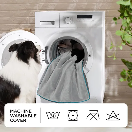 Vista 9 de Bedsure Cama para perros de espuma viscoelástica para perros pequeños, camas ortopédicas para mascotas para jaula con funda extraíble lavable