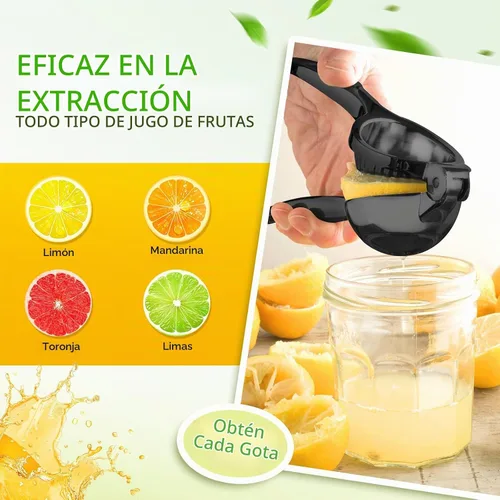 Vista 5 de Exprimidor de limón grande, exprimidor de limón de acero inoxidable, exprimidor manual de cítricos de alta resistencia, herramientas de cocina