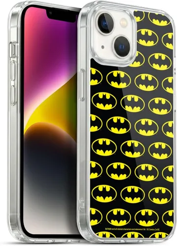 Vista 374 de Head Case Designs Funda de gel con licencia oficial de Batman DC Comics Bat Signal Logos [protección de grado militar] compatible con Apple iPhone 7