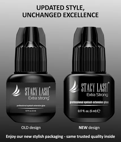 Vista 3 de STACY LASH Pegamento para extensiones de pestañas extra fuerte (0.17 onzas líquidas/0.2 fl oz), secado de 0.5 a 1 segundo/retención - 8