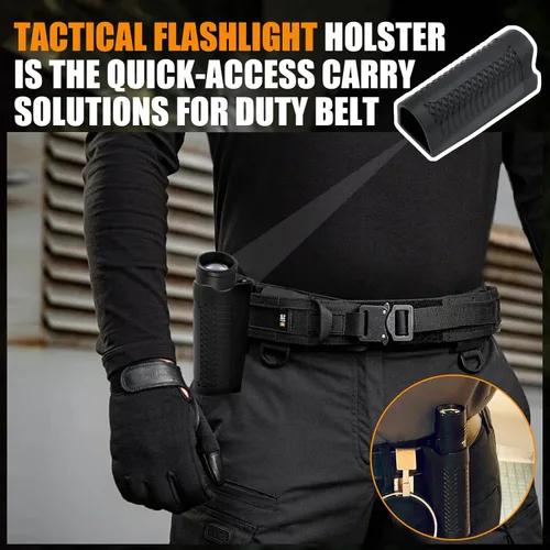 Vista 6 de Funda de linterna táctica 88051 para Streamlight ProTac HL - Soporte de linterna compatible con linterna Streamlight Strion, color negro
