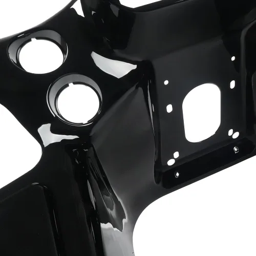 Vista 6 de Carenado interior de plástico ABS de inyección negro brillante compatible con Harley Touring Road Glide FLTR 1998-2013