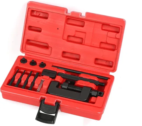 Vista 8 de Kit de herramientas para romper cadenas, 13 piezas para motocicleta y kit de herramientas de reparación de remachado