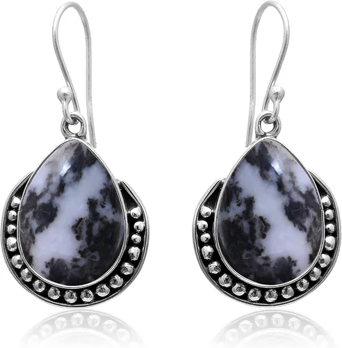 Vista 22 de Veracity Jewelry - Aretes de plata de ley con piedras preciosas para mujeres y niñas, regalo para su cumpleaños, aniversario, esposa, mamá, novia